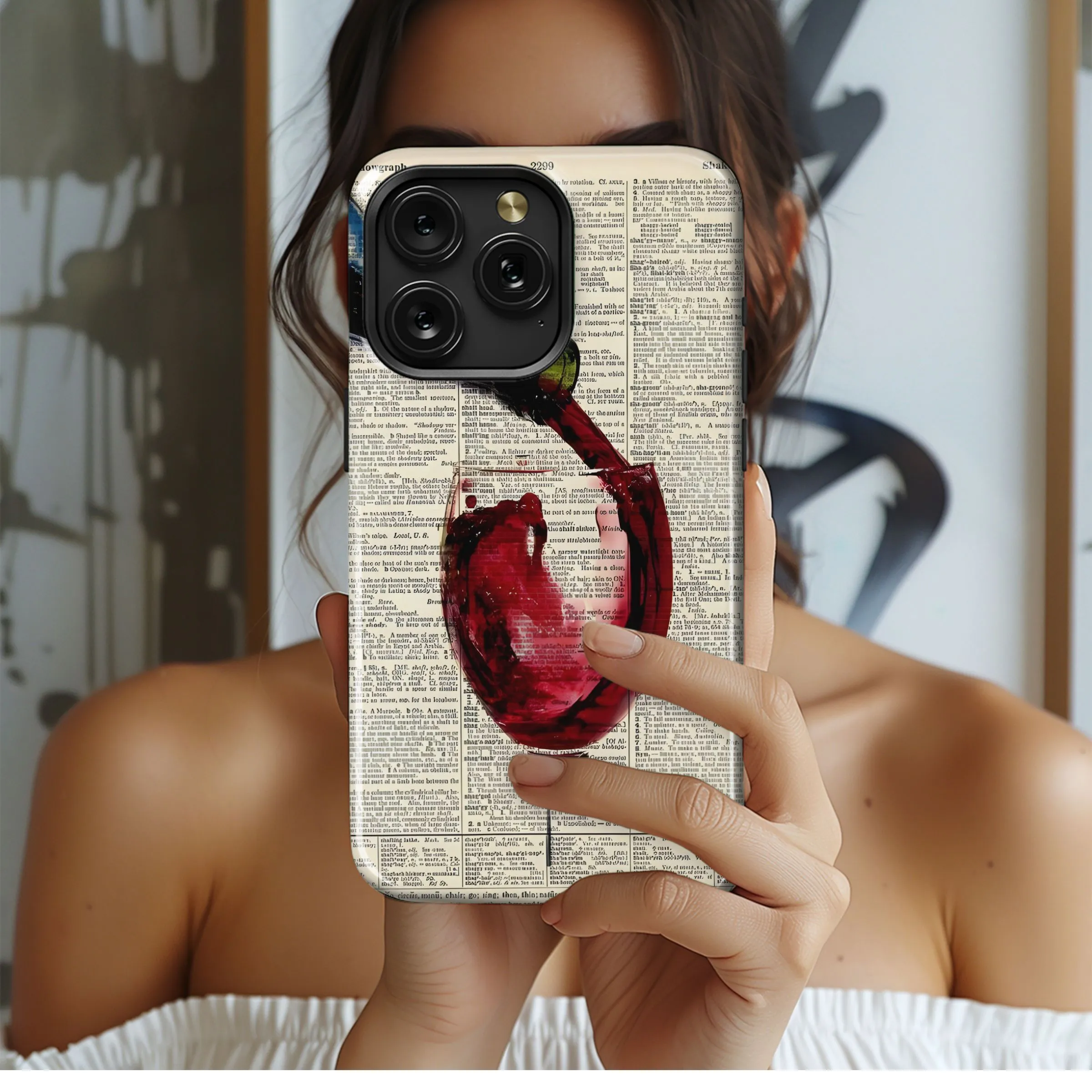 Wine Dictionary Art
 Phone Case iPhone Samsung Cover Pixel 4700