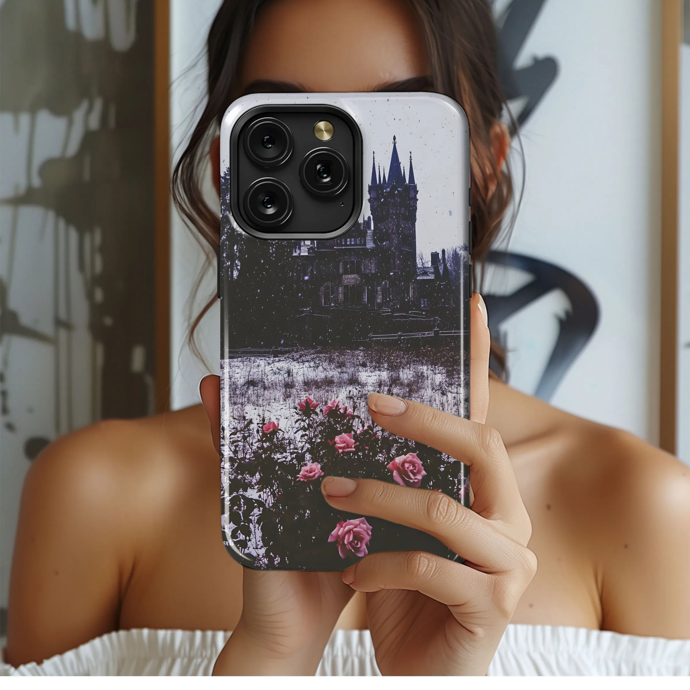 Winter Castle Roses
 Phone Case iPhone Samsung Cover Pixel 5472