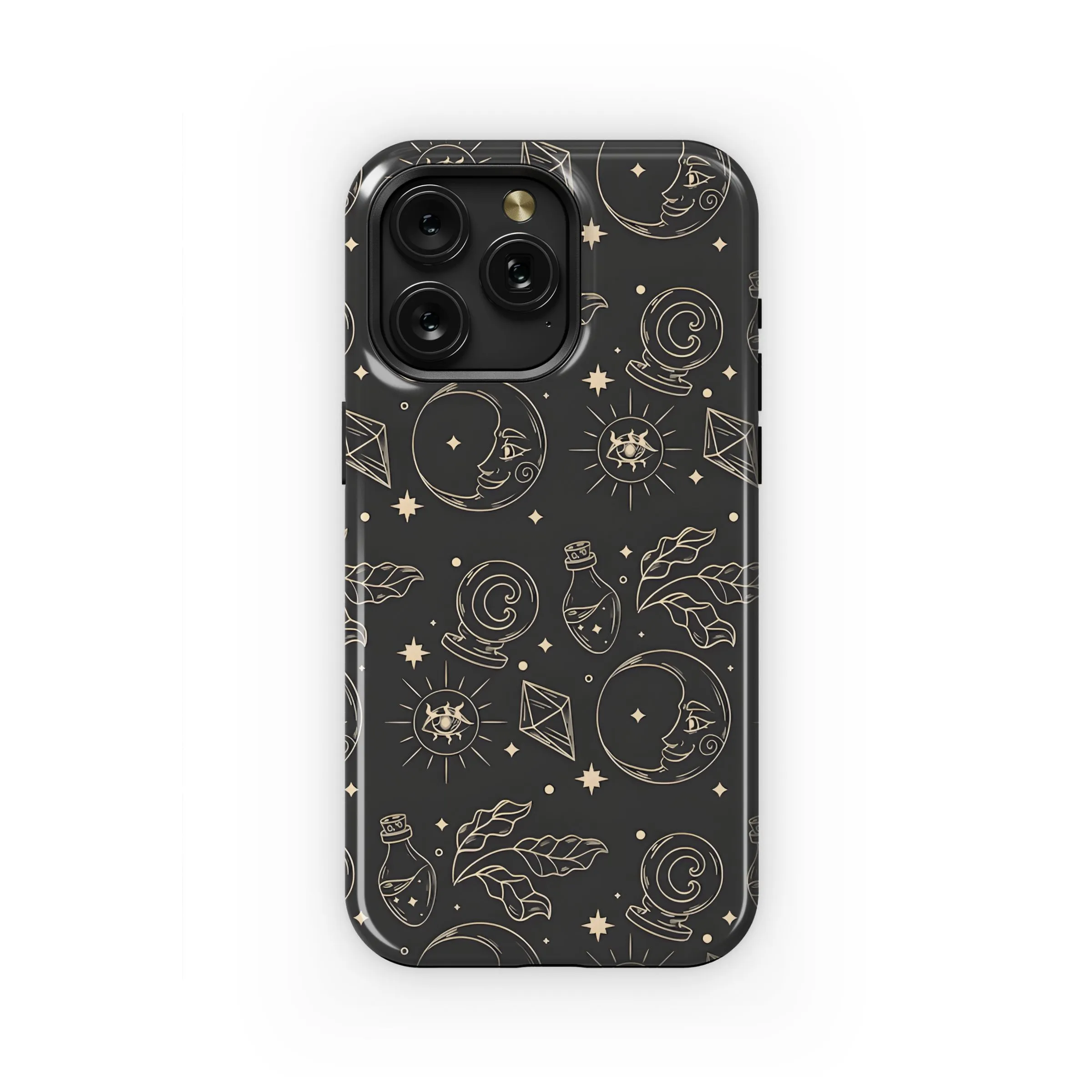 Witchy Celestial Pattern Art Phone Case iPhone Samsung Cover Pixel 5345